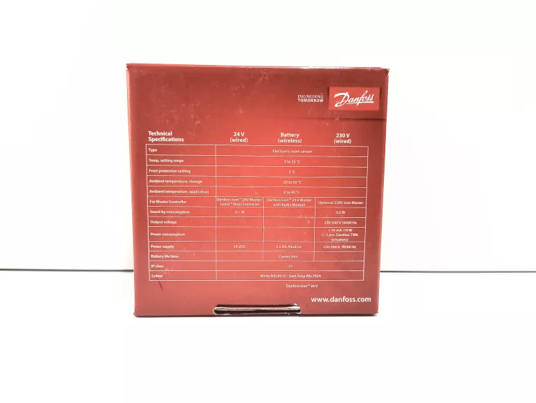 DANFOSS ICON TERMOSTAT POKOJOWY, 24V, PODTYNKOWY 088U2125