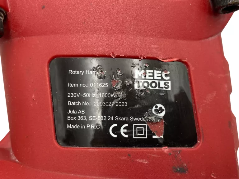 MŁOTOWIERTARKA MEEC TOOLS SDS PLUS 1600 W 9 J 230 V WALIZKA