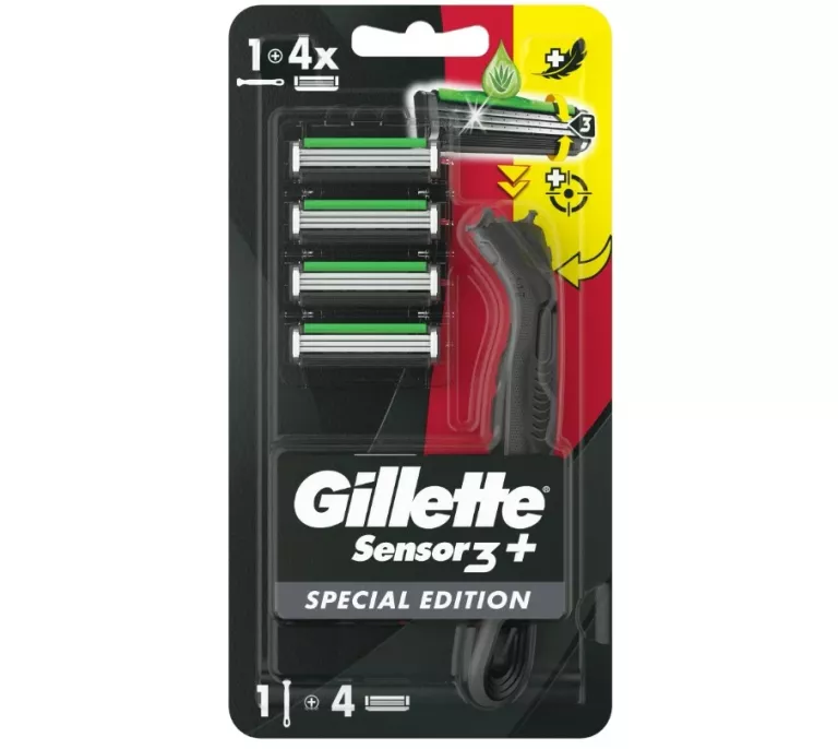 MASZYNKA GILLETTE SENSOR 3 + SPECIAL EDITION 1+4 WKŁADY