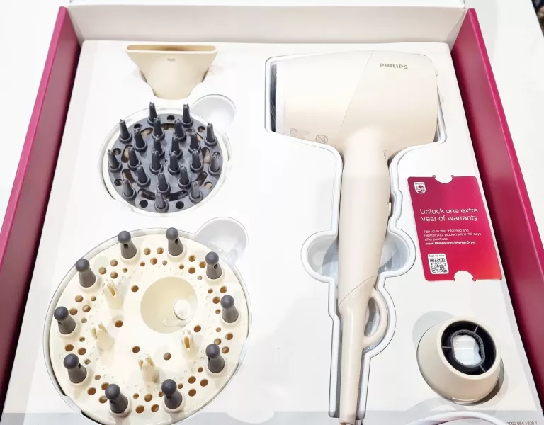 SUSZARKA DO WŁOSÓW PHILIPS SENSEIQ BHD829/00 JONIZACJA DYFUZOR 1800W BEŻOW