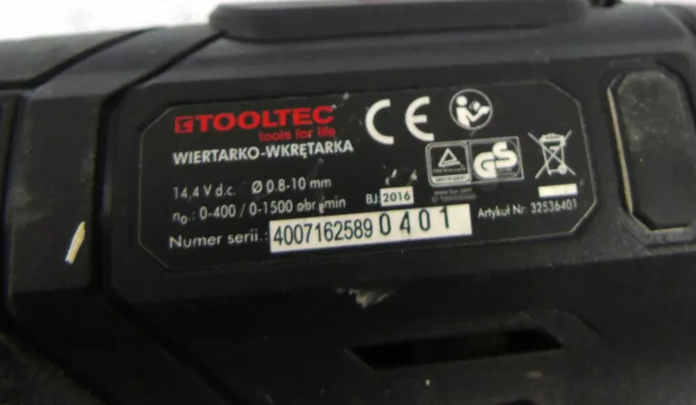 ZESTAW 2 WKRĘTAREK TOOLTEC 14,4V I 3,6V KOMPLET