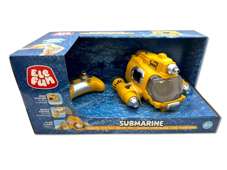 ELEFUN SUBMARINE STEROWANA ŁÓDŹ PODWODNA Z ARMATKĄ WODNĄ