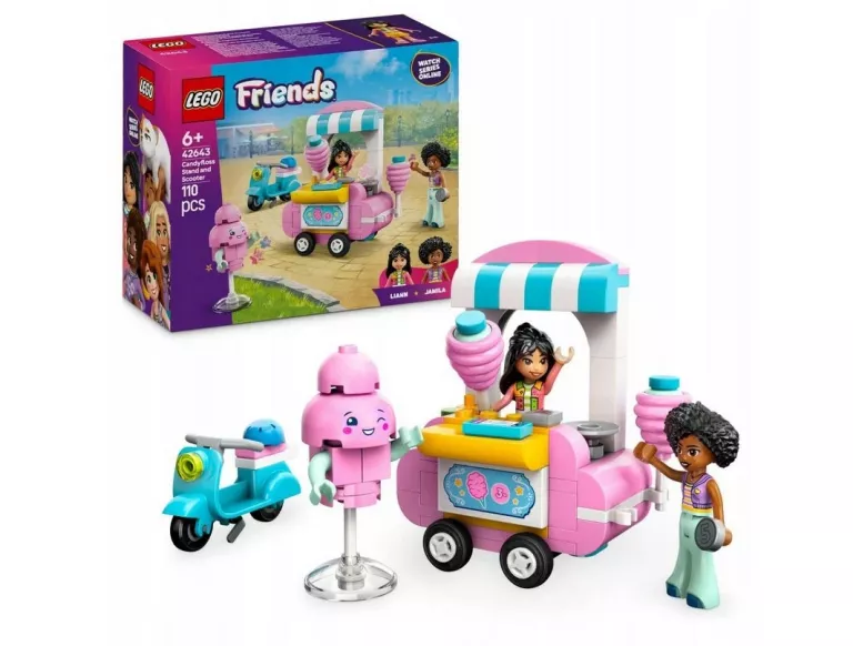 LEGO FRIENDS 42643 STOISKO Z WATĄ CUKROWĄ I SKUTER