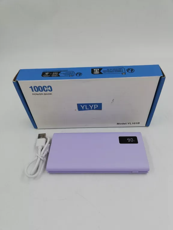 POWERBANK YLYP YL101B 10000 MAH 2X USB, USB-C, MICRO KOMPLET