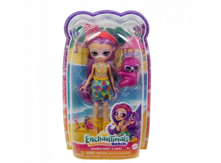 ENCHANTIMALS LALKA + ZWIERZĄTKO LENIWIEC HRX82