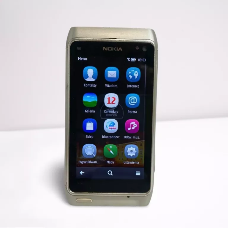 TELEFON NOKIA N8-00 Z WYŁAMANĄ KLAPKĄ NA KARTY SIM
