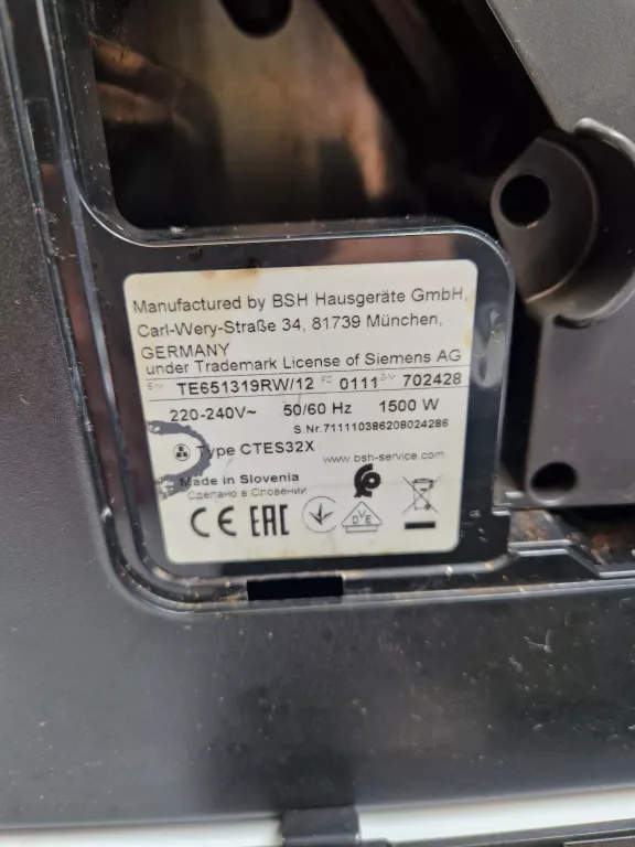 EKSPRES SIEMENS EQ6 PLUS S.100