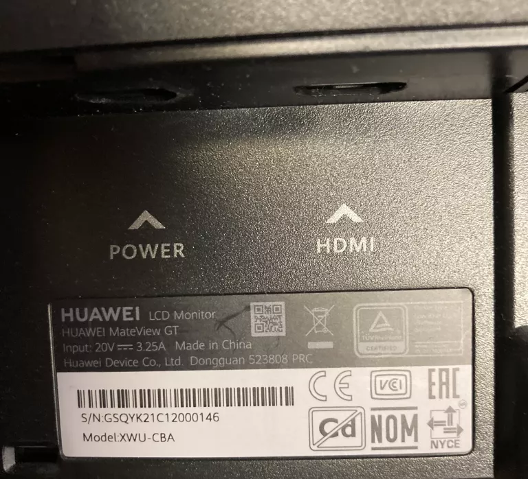 MONITOR HUAWEI MATEVIEW GT 27 CURVED!POLECAM