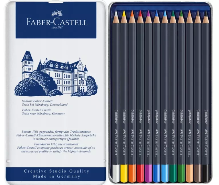 KREDKI GOLDFABER 12 KOL. OPAK. METALOWE FABER-CASTELL