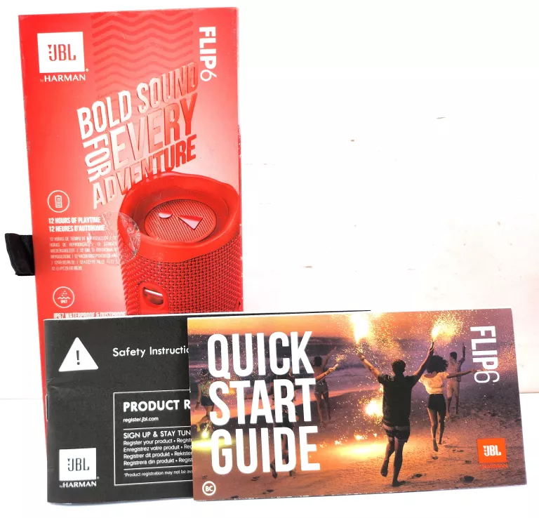 GŁOŚNIK JBL FLIP 6 CZERWONY 30W
