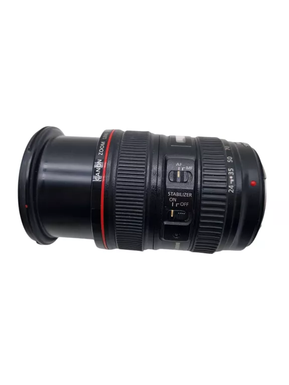 OBIEKTYW CANON EF 24-105/4 L IS USM WADA TAŚMY KONTROLI PRZYSŁONKI