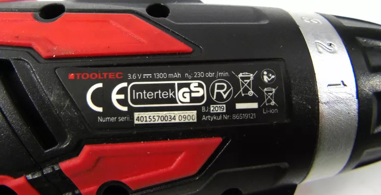 MINIWKRĘTARKA TOOLTEC 3.6V Z BITAMI WALIZKA