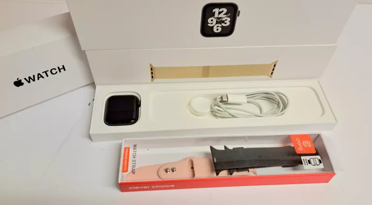ZEGAREK APPLE WATCH SE GPS +CELLULAR KOPERTA 44 MM GWIEZDNA SZAROŚĆ 93 %
