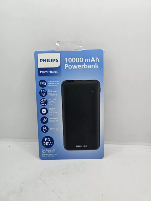 POWER BANK PHILIPS 10000MAH PUDEŁKO