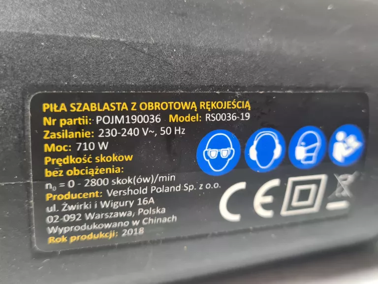 PIŁA SZABLASTA NITEO TOOLS RS0036-19