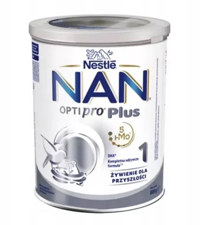 MLEKO POCZĄTKOWE NAN OPTIPRO PLUS 1 5HMO DLA NIEMOWLĄT OD URODZENIA 800G