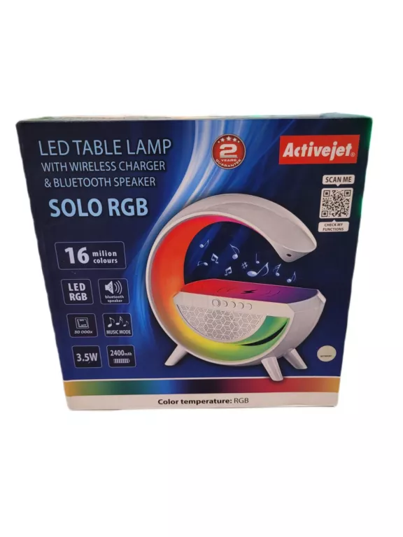 LAMPKA DEKORACYJNA MUZYCZNA SOLO RGB, STEROWANA Z APLIKACJI
