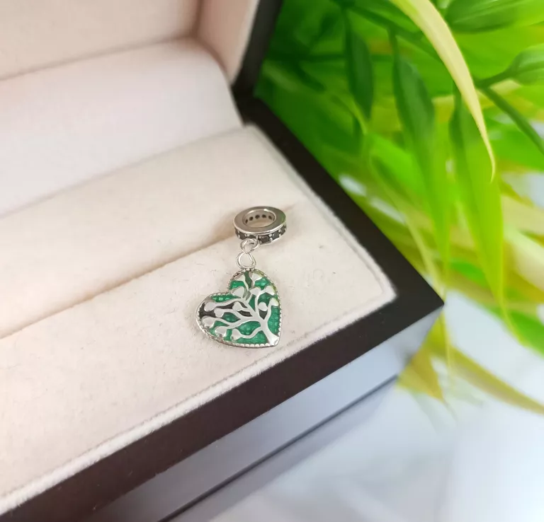 SREBRNY CHARMS ZAWIESZKA SERCE 1,78 G 925
