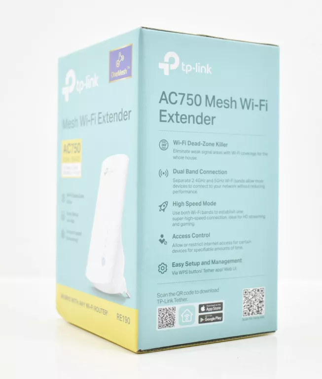 WZMACNIACZ SYGNAŁU ZASIĘGU WIFI TP-LINK RE190