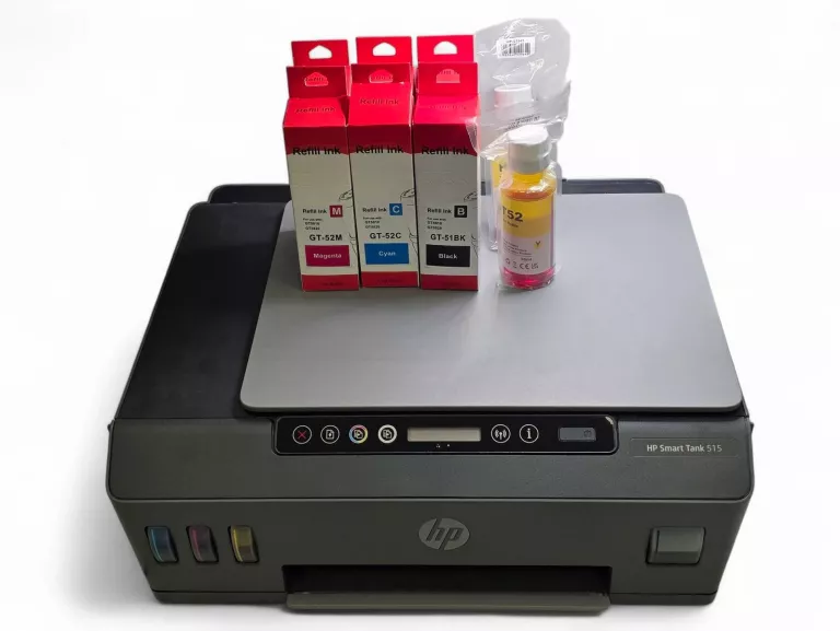DRUKARKA HP SMART TANK 515 WIFI BT DOLEWANE TUSZE KOMPLET NISKI PRZEBIEG