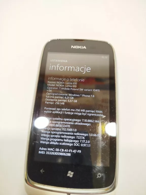 TELEFON NOKIA LUMIA 610