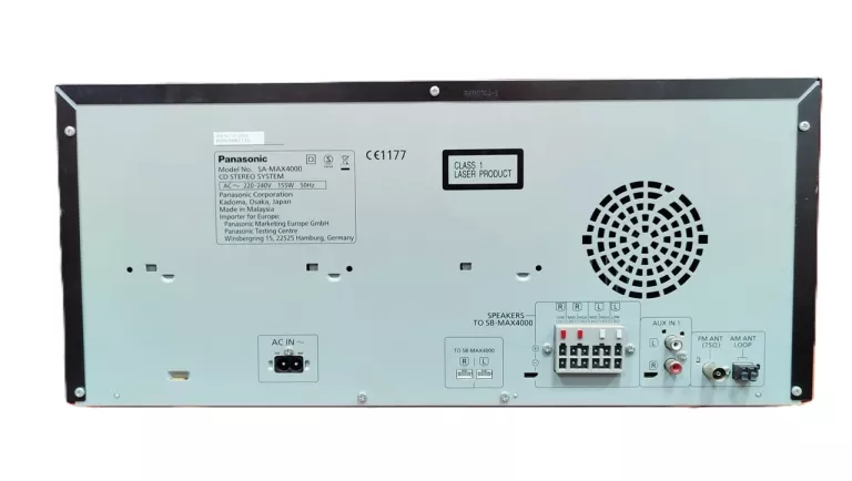 WIEZA PANASONIC SC MAX 4000 + 2 KOLUMNY + PILOT