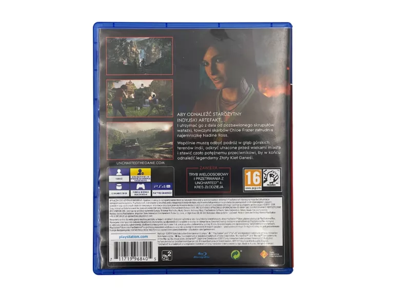 GRA NA PLAYSTATION 4 UNCHARTED ZAGINIONE DZIEDZICTWO PS4