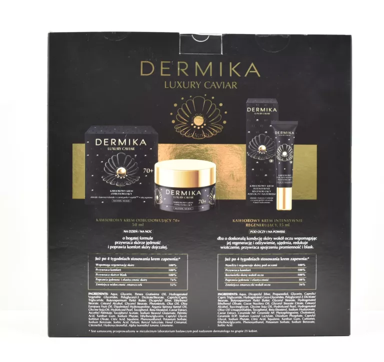 DERMIKA ZESTAW PREZENTOWY LUXURY CAVIAR 70+ KREM 50ML+KREM POD OCZY 15ML