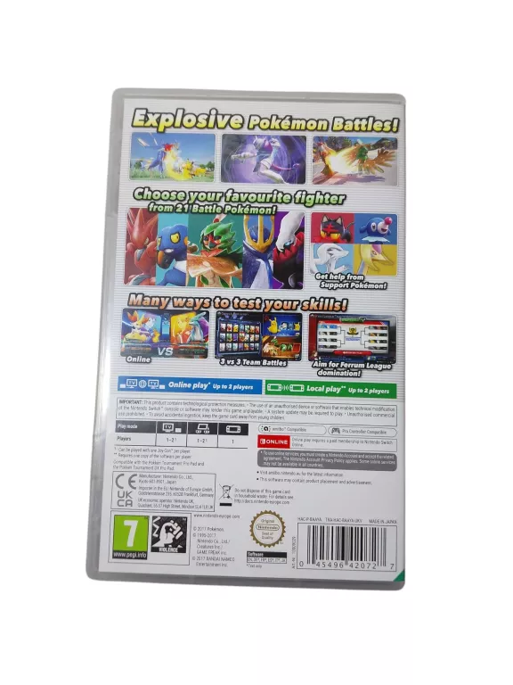 GRA NINTENDO SWITCH POKKEN TOURNAMENT DX