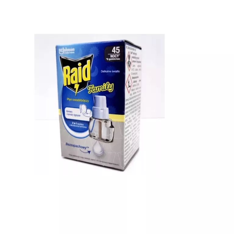 RAID PŁYN NA KOMARY OD 1 ROKU ŻYCIA DO GNIAZDA 45 NOC ŚRODEK PREPARAT