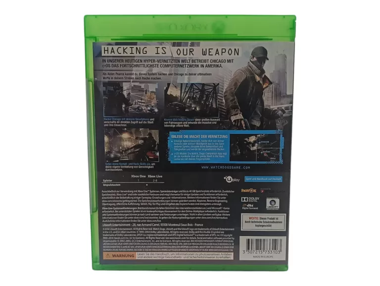 WATCH DOGS XBOX ONE