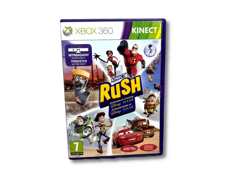 KINECT RUSH PRZYGODA ZE STUDIEM DISNEY PIXAR MICROSOFT XBOX 360
