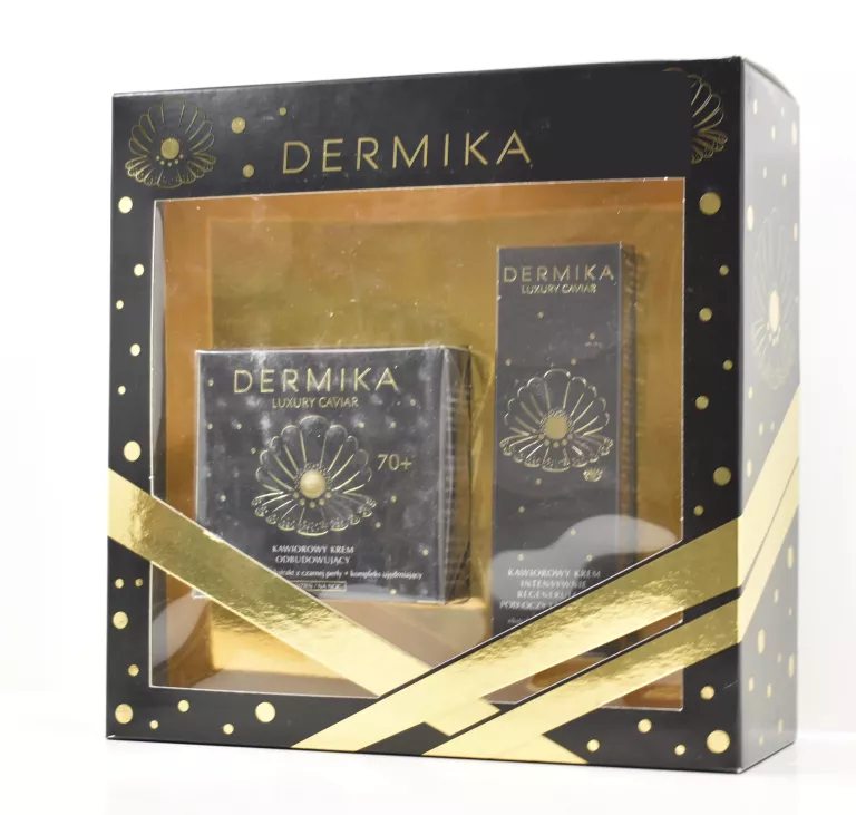 DERMIKA ZESTAW PREZENTOWY LUXURY CAVIAR 70+ KREM 50ML+KREM POD OCZY 15ML