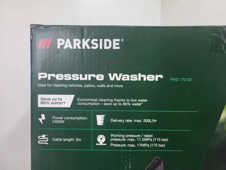 MYJKA WYSOKOCIŚNIENIOWA, 2400 W, PHD 170 D2.
