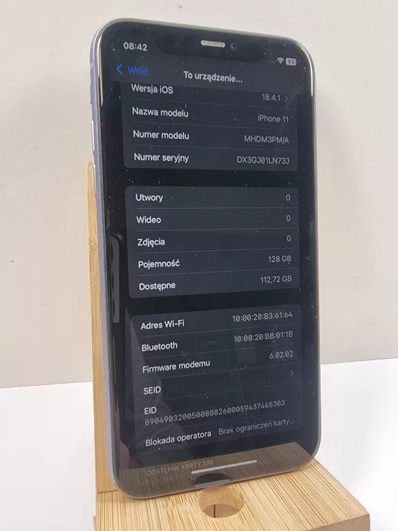 APPLE IPHONE 11 128GB BAT.81%