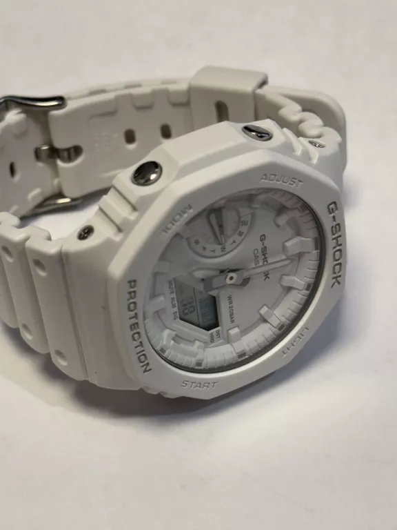 ZEGAREK CASIO GA-2100-7A7ER G-SHOCK WODOSZCZELNY BIAŁY NA PASKU