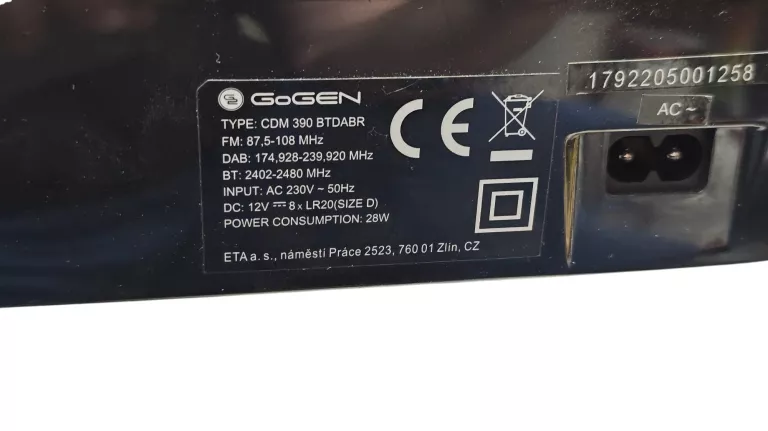 RADIOODTWARZACZ GOGEN CDM390 DAB+