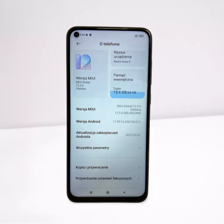 TELEFON XIAOMI REDMI NOTE 9 3/64 GB Z ŁADOWARKĄ