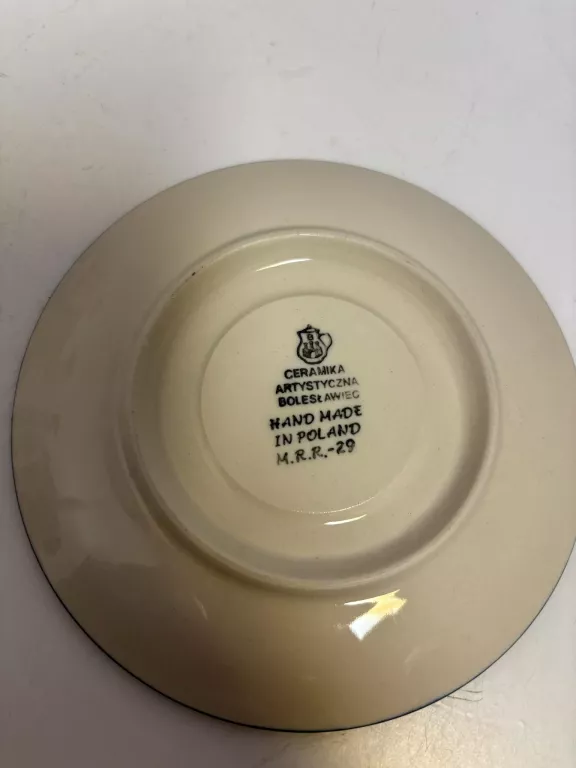 DWIE FILIŻANKI PORCELANA BOLESŁAWIEC HAND MADE