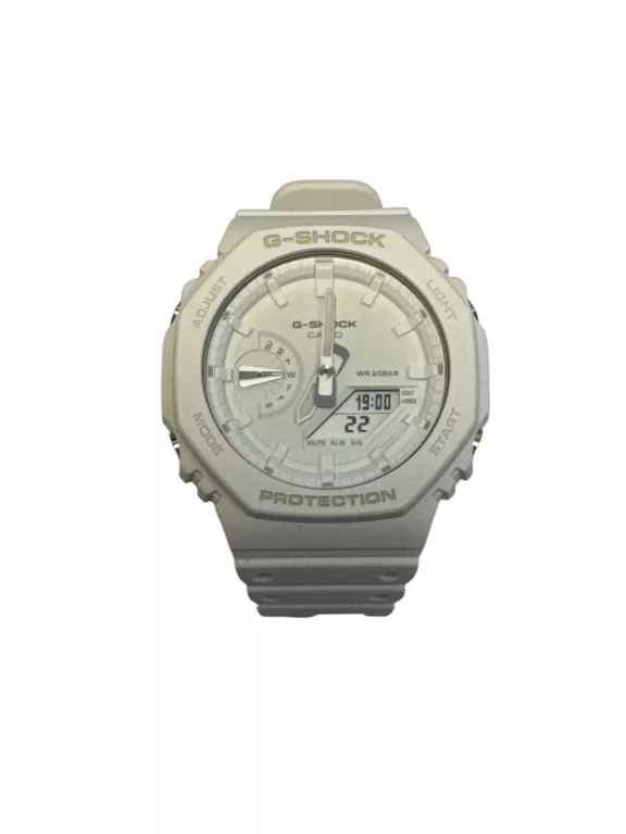 ZEGAREK CASIO GA-2100-7A7ER G-SHOCK WODOSZCZELNY BIAŁY NA PASKU