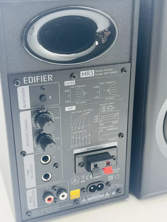 EDIFIER MR3 GŁOŚNIKI HI-RES 36W STUDIO BLUETOOTH 5.4 TRS RCA AUX CZARNE