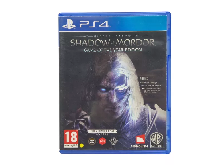 GRA NA SONY PLAYSTATION 4 (PS4) SHADOW OF MORDOR GOTY EDITION