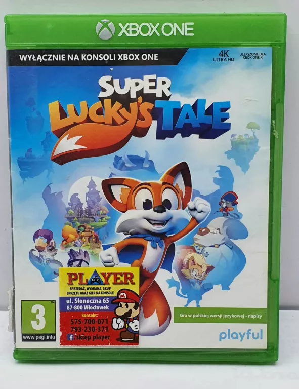GRA XBOX ONE SUPER LUCKY TALE PEGI 3