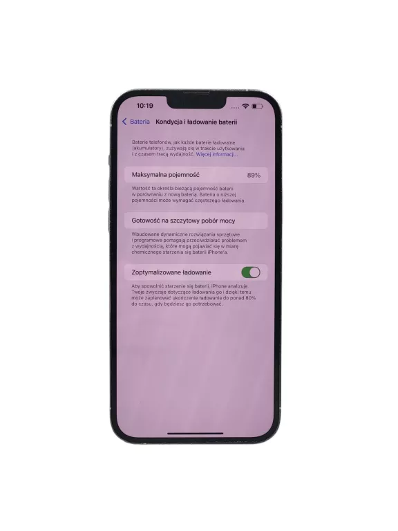 TELEFON IPHONE 13 PRO MAX 256 GB KOND 89% BIAŁY OPIS!
