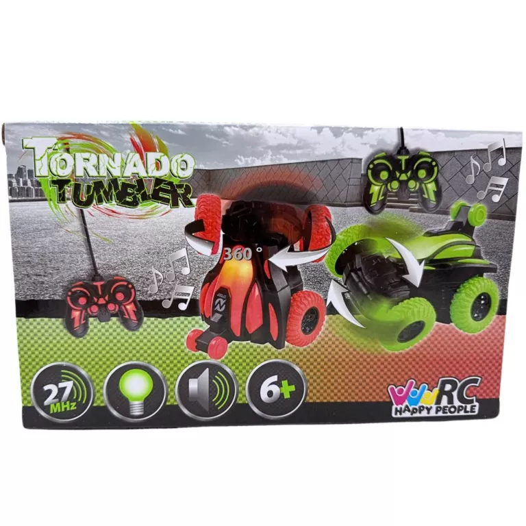 ZDALNIE STEROWANE AUTO HAPPY PEOPLE RC TORNADO TUMBLER ZIELONE