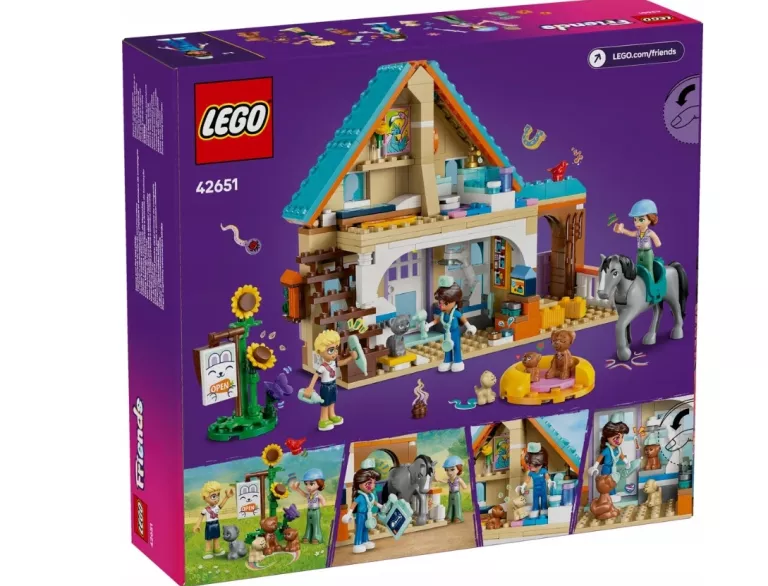 KLOCKI ZESTAW LEGO FRIENDS 42651 KOŃ I LECZNICA DLA ZWIERZĄT