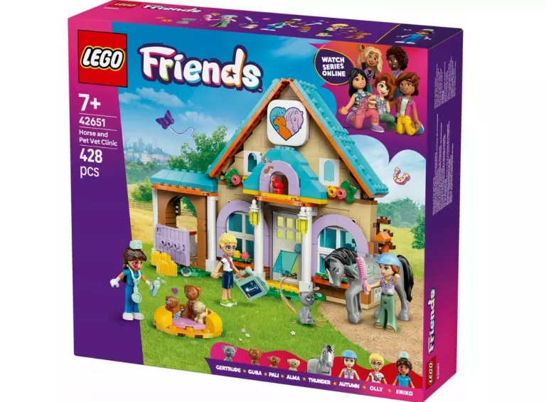 LEGO FRIENDS KOŃ I LECZNICA DLA ZWIERZĄT 42651