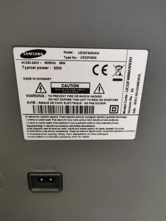 TELEWIZOR SAMSUNG UE32F4000AW + PILOT