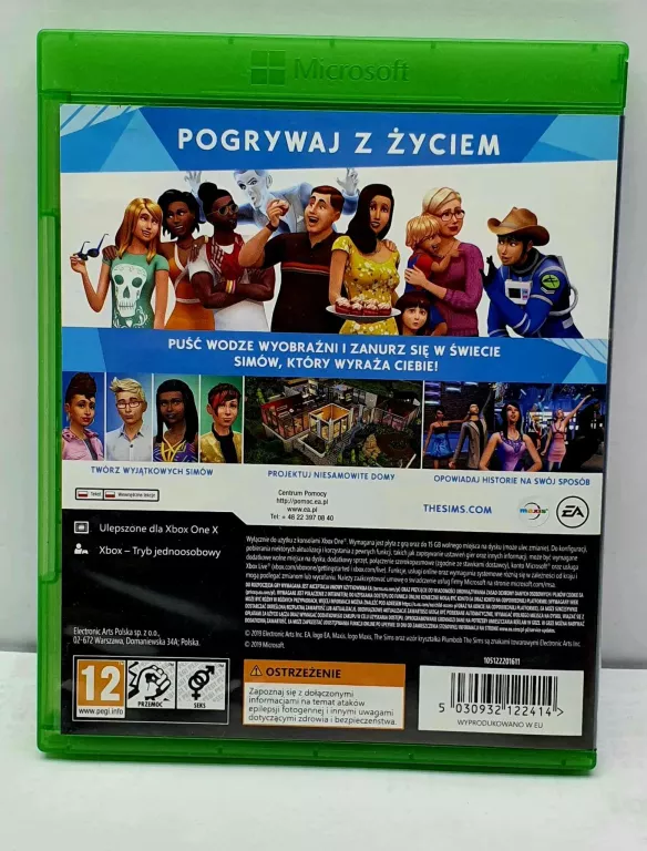 GRA XBOX ONE THE SIMS 4 PL PEGI 12