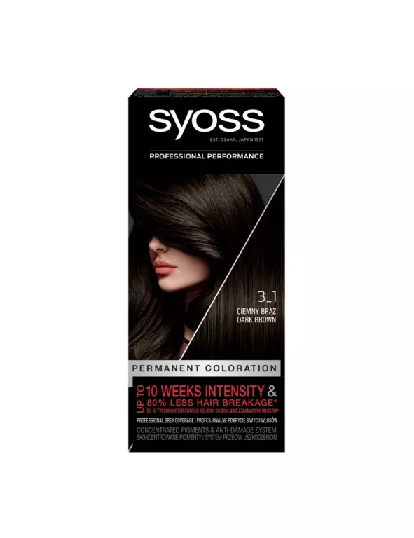 SYOSS FARBA DO WŁOSÓW CIEMNY BRĄZ 3.1